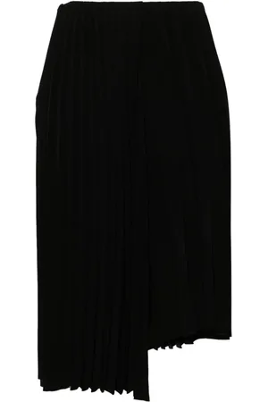 Saint Laurent Pleated midi skirt