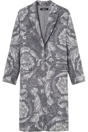 VERSACE Barocco cashmere-blend coat