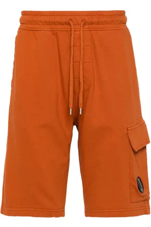 C.P. Company Lens-detail fleece track shorts