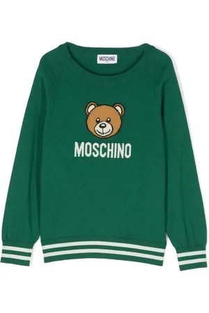 Moschino Intarsia-knit logo sweatshirt