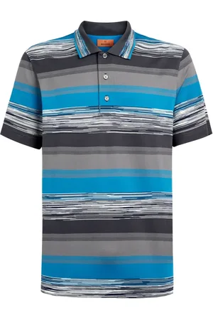 Missoni Gradient-stripe cotton polo shirt