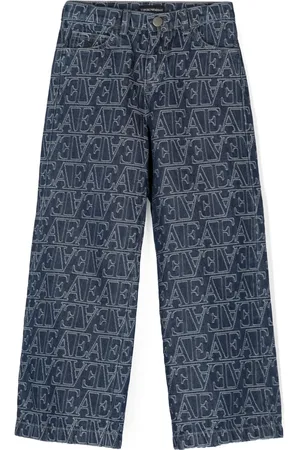 Emporio Armani Logo-embroidered jeans
