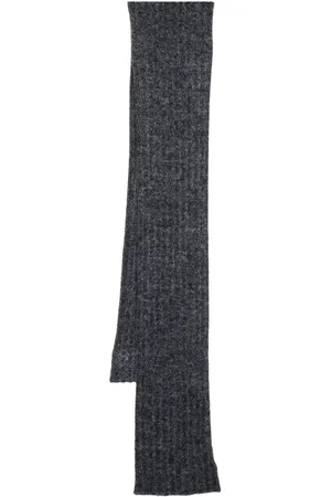 Saint Laurent Logo-patch scarf