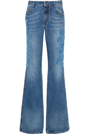 ERMANNO SCERVINO Embroidered bootcut jeans