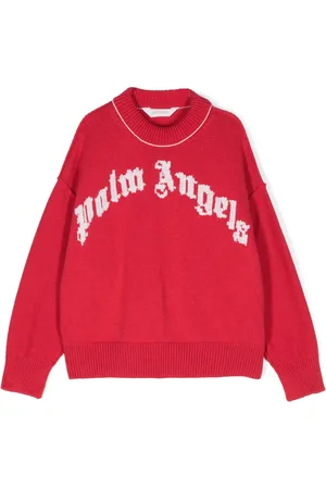 Palm Angels Logo-embroidered sweater