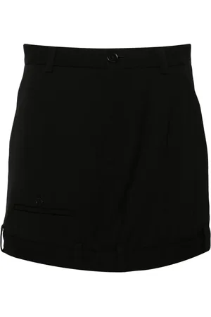 Balenciaga Deconstructed wool miniskirt