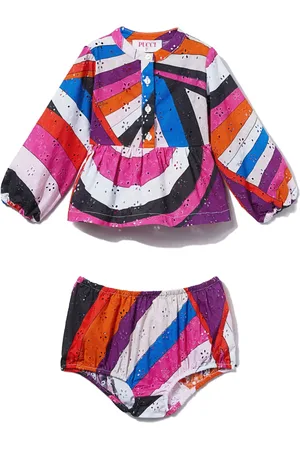 PUCCI Junior Iride-print shirt set