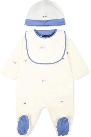 FAY Logo-print cotton babygrow set (set of three)
