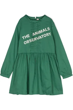 The Animals Observatory Tortoise logo-print dress