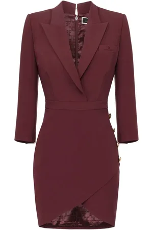Elisabetta Franchi Buttoned coat dress