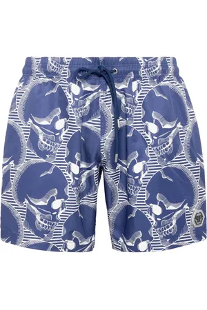 Philipp Plein Skull-print swim shorts