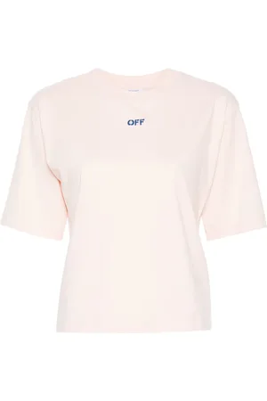 OFF-WHITE Arrows-embroidered cotton T-shirt