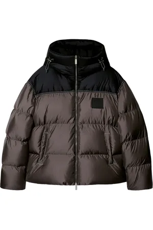 OFF-WHITE Logo-patch puffer jacket