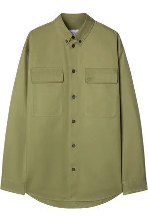 OFF-WHITE Logo-embroidered shirt jacket