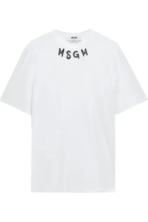 Msgm Brushstroke-logo T-shirt