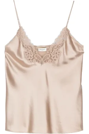 Saint Laurent Lace-trim top