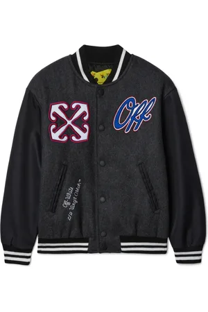 OFF-WHITE OW Patch varsity jacket