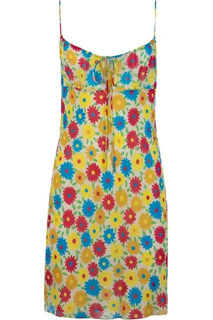 Saint Laurent Floral-print silk dress