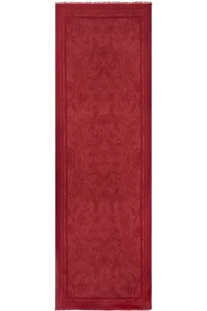 Etro Frayed paisley-print scarf