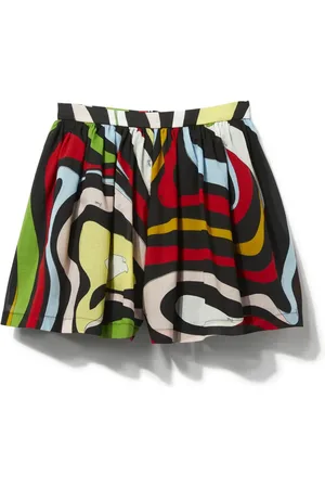 PUCCI Junior Marmo-print miniskirt