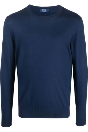 FEDELI Fine knit cashmere-silk jumper