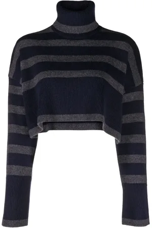 P.A.R.O.S.H. Striped cropped jumper