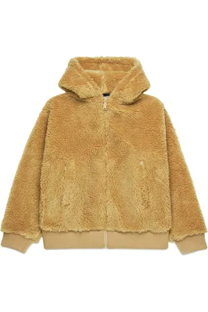 Dsquared2 Logo-appliqué brushed hooded jacket