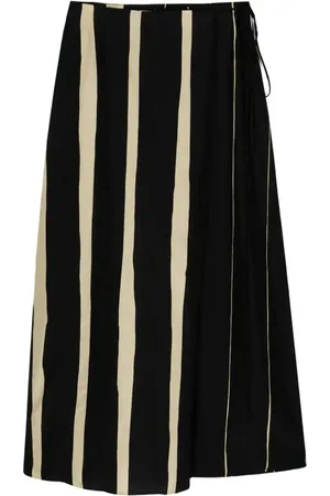 ALYSI Striped maxi skirt