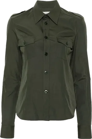 Saint Laurent Military button-up cotton shirt