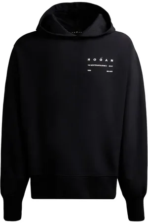 Hogan Logo-print cotton hoodie