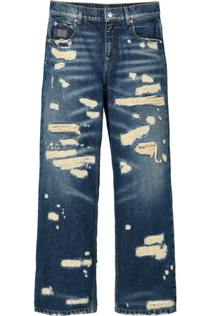 Marc Jacobs Distressed straight-leg jeans