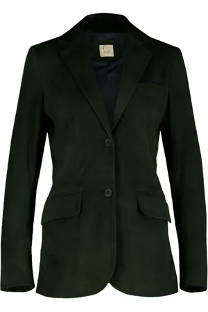Paula Embroidered suede blazer