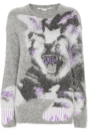 Stella McCartney Cat intarsia sweater