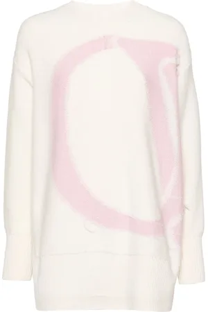 OFF-WHITE Intarsia-knit logo jumpers