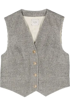 ALYSI V-neck button-up waistcoat