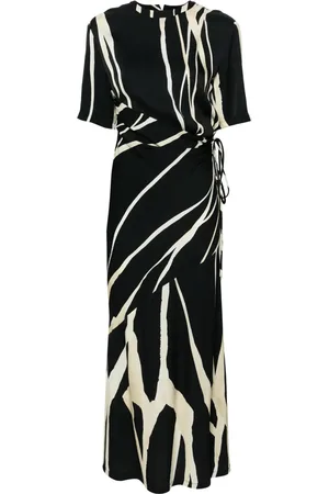 Nanushka Striped crepe midi dress