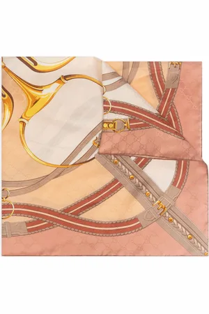 Gucci Horsebit-print silk scarf