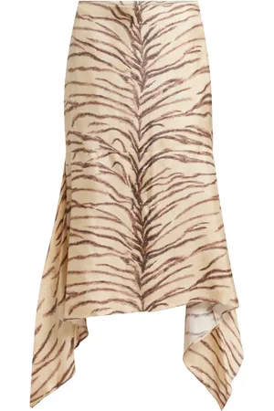 Stella McCartney Tiger-print midi skirt