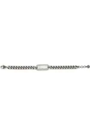 Alexander McQueen Logo-engraved chain-link bracelet