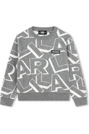 Karl Lagerfeld Intarsia-knit logo jumper