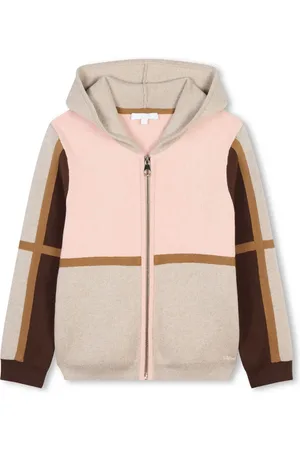 Chloé Colour-block hooded cardigan
