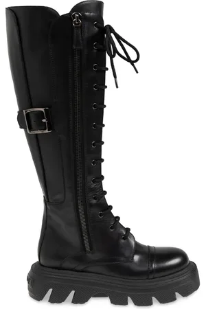 Casadei Lace-up leather boots