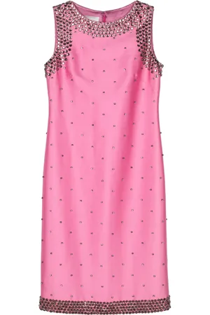 VALENTINO GARAVANI 2000s crystal-embellished midi dress