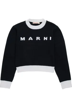 Marni Trimmed intarsia jumper