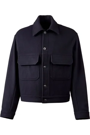 Hogan Button-up felted shirt jacket