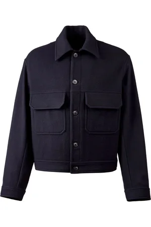 Hogan Button-up felted shirt jacket