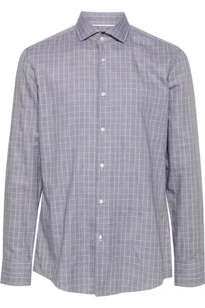 HUGO BOSS Prince of Wales pattern shirt