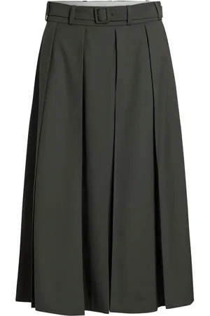 Patou Pleated midi skirt