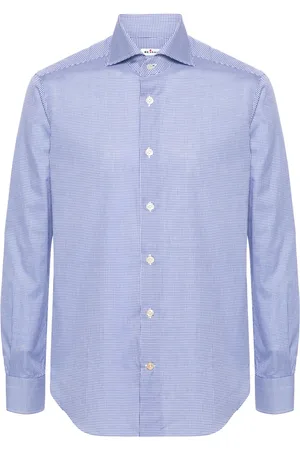 Kiton Gingham-check shirt