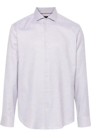 HUGO BOSS Geometric-pattern print shirt